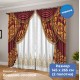 Шторы комнатные «Вензеля» 2 вида (золото+белый и бордо+белый)